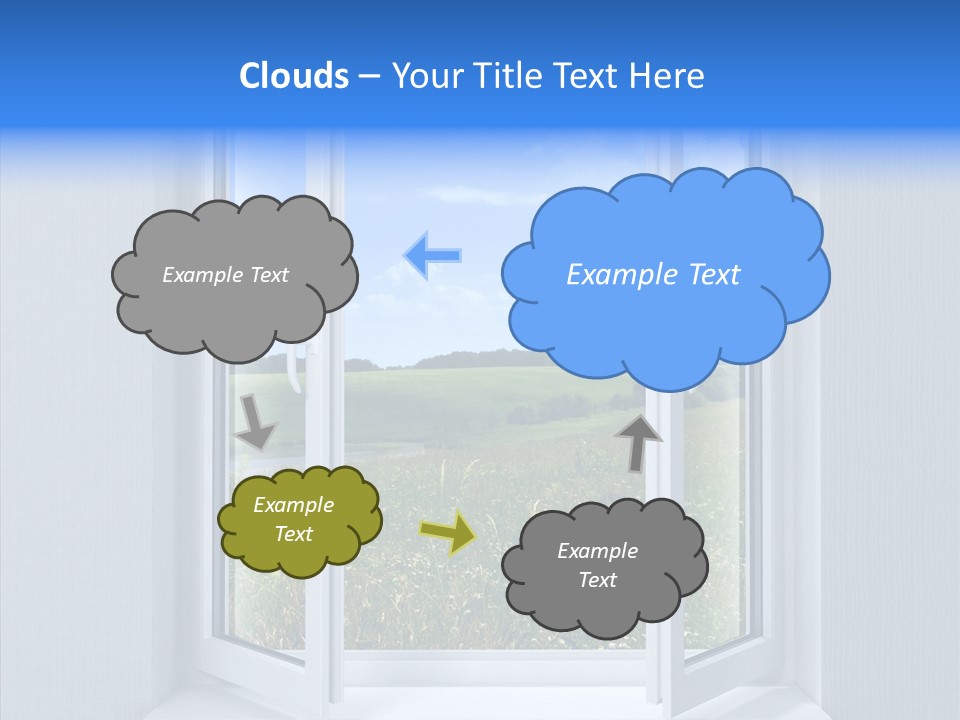 Open Window Interior PowerPoint Template
