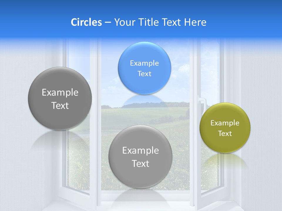 Open Window Interior PowerPoint Template