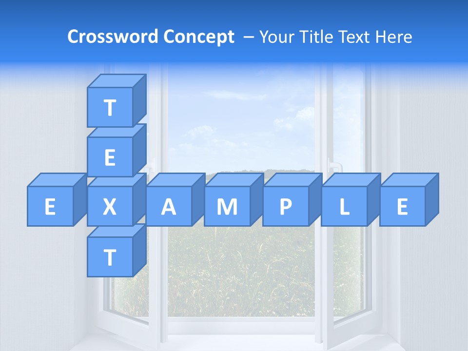 Open Window Interior PowerPoint Template
