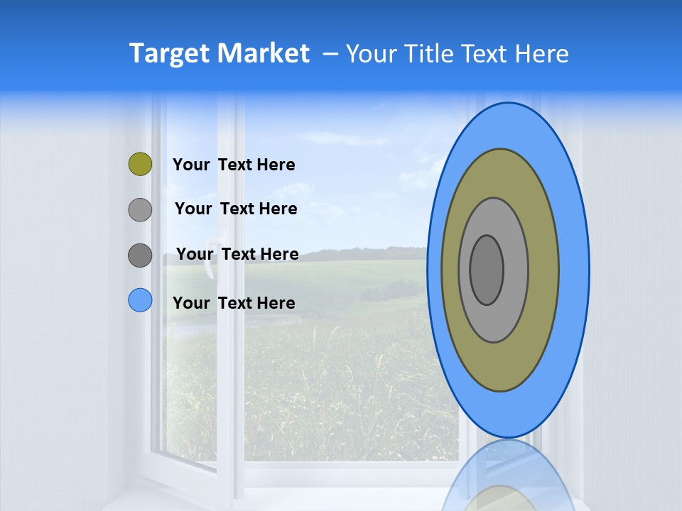 Open Window Interior PowerPoint Template