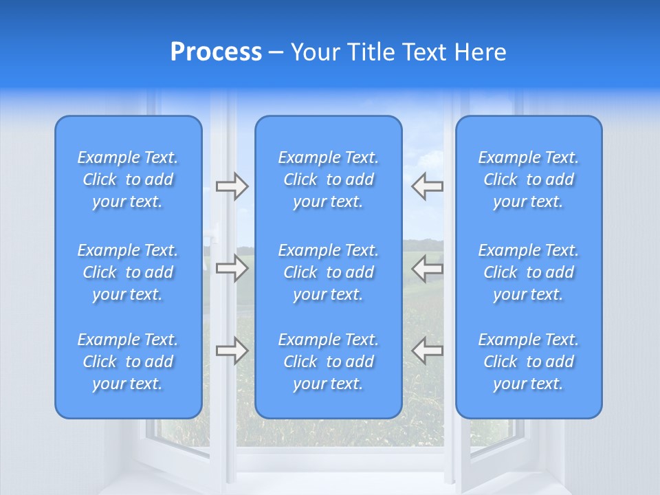 Open Window Interior PowerPoint Template