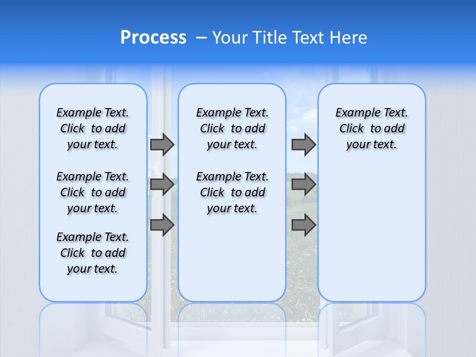 Open Window Interior PowerPoint Template