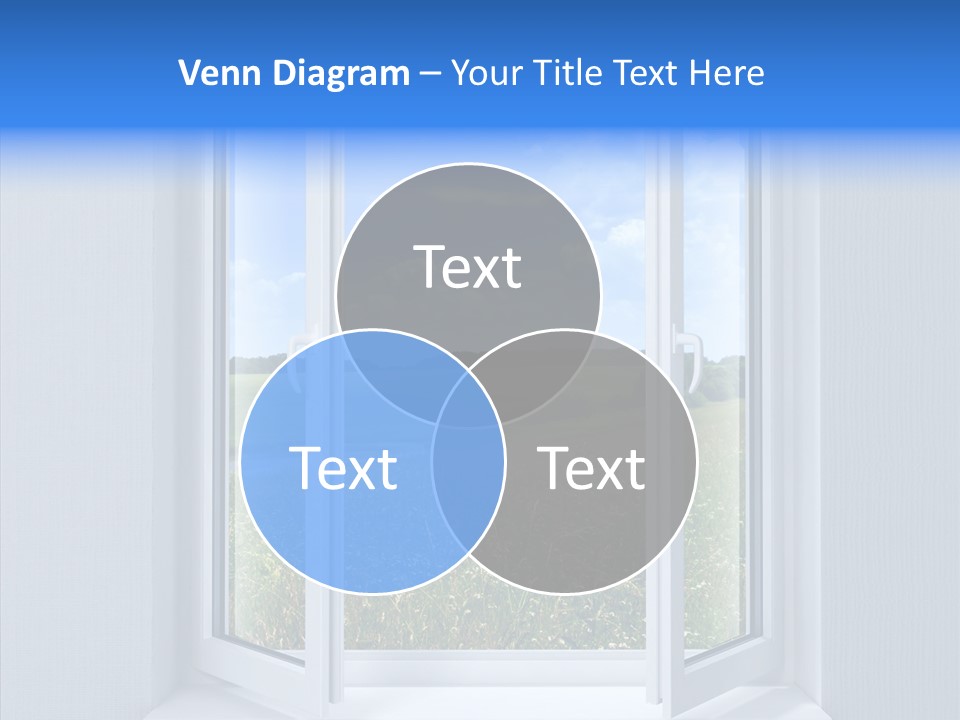 Open Window Interior PowerPoint Template