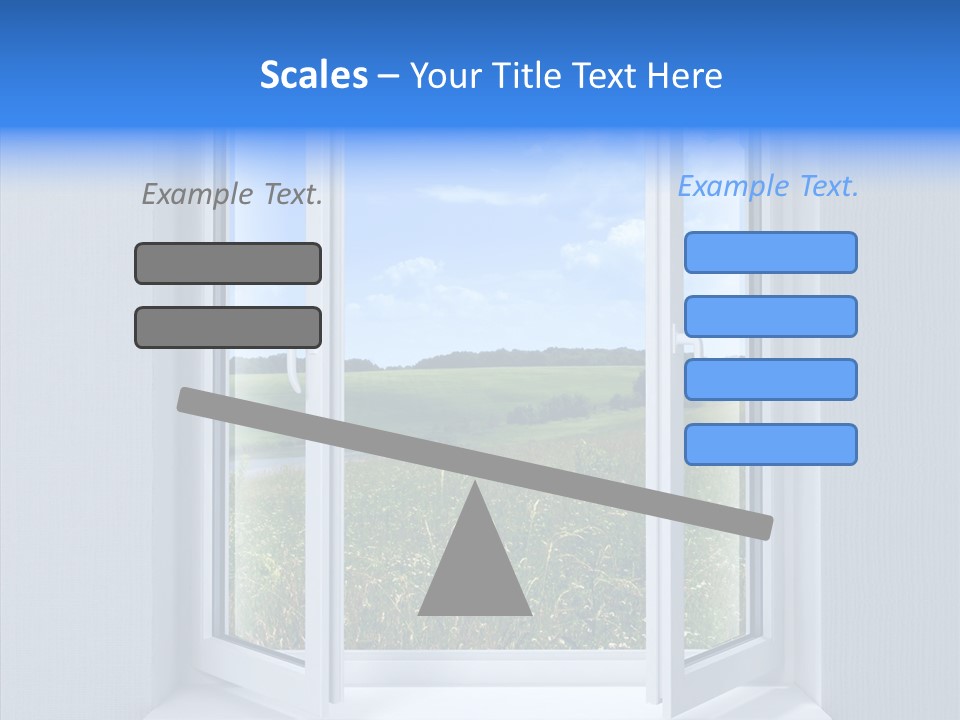 Open Window Interior PowerPoint Template