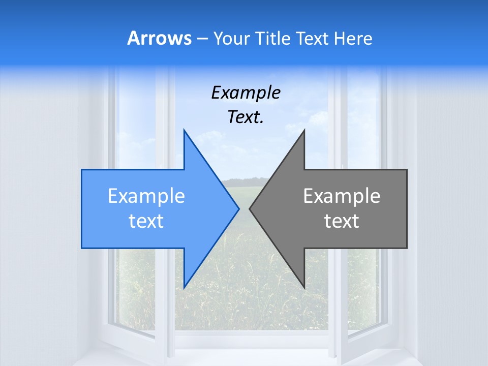 Open Window Interior PowerPoint Template
