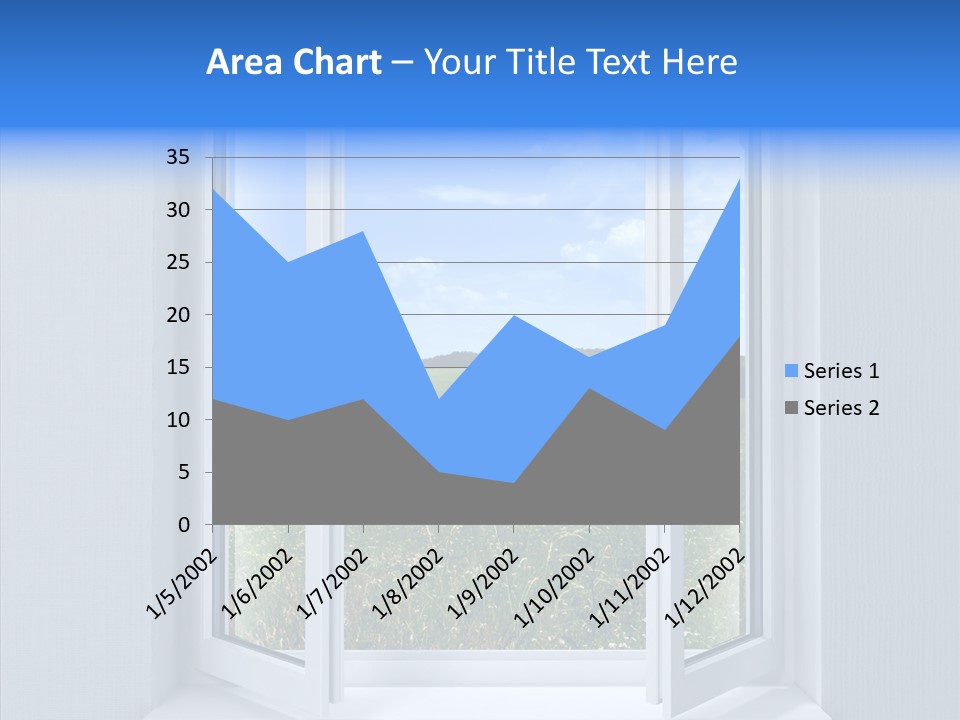 Open Window Interior PowerPoint Template