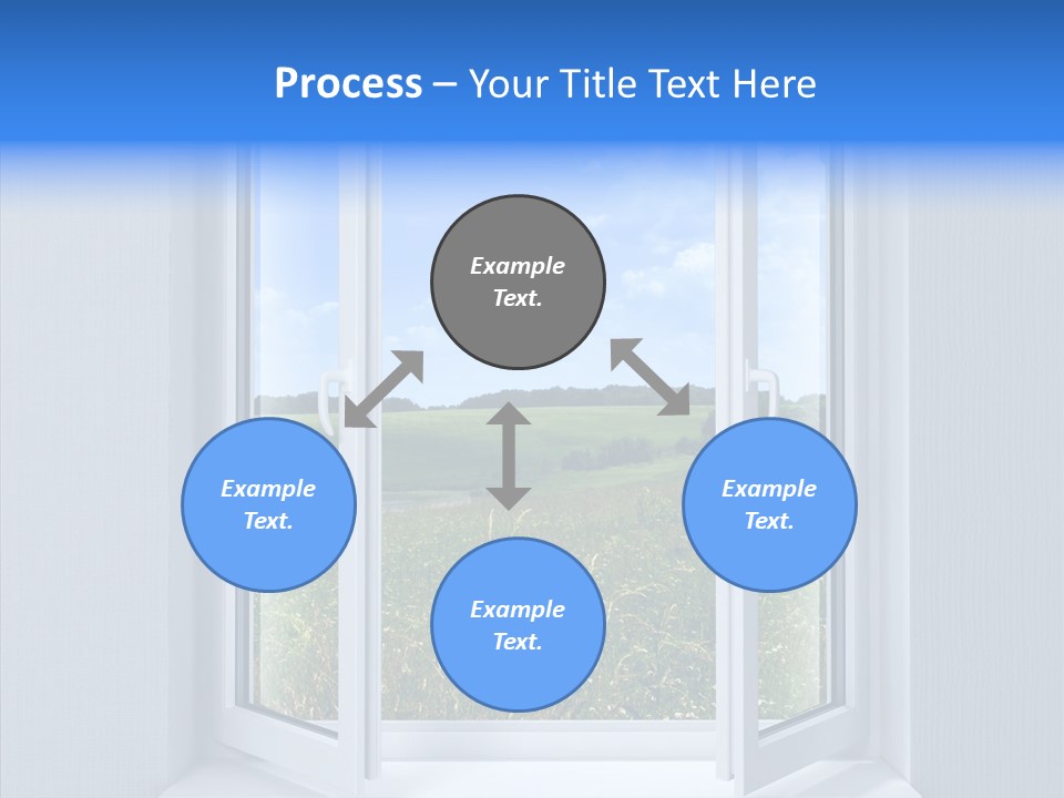 Open Window Interior PowerPoint Template