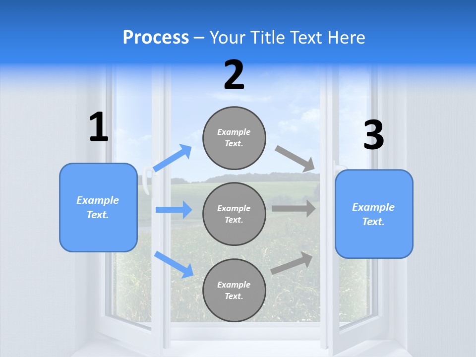 Open Window Interior PowerPoint Template