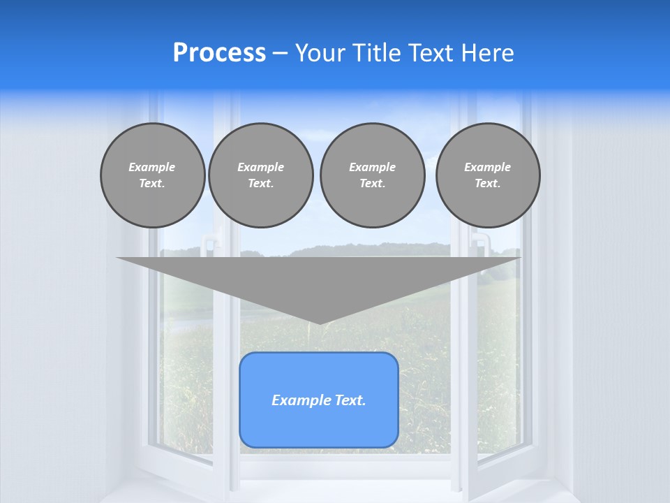 Open Window Interior PowerPoint Template