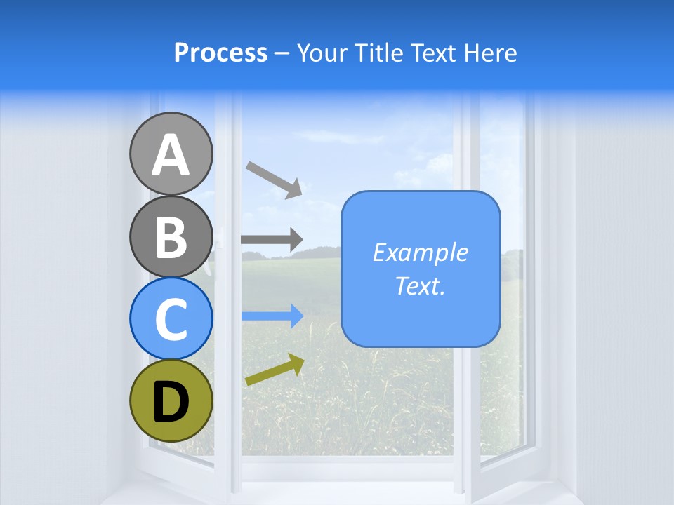 Open Window Interior PowerPoint Template
