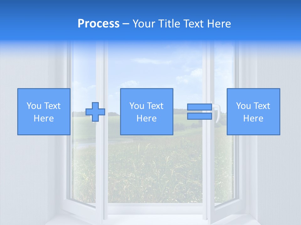 Open Window Interior PowerPoint Template