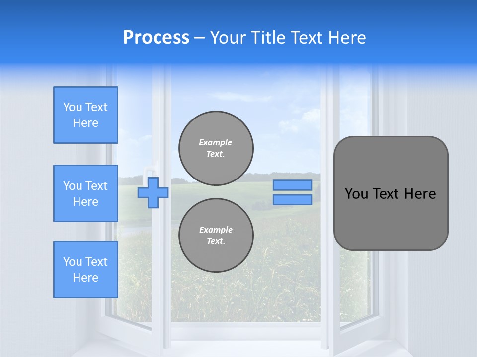 Open Window Interior PowerPoint Template