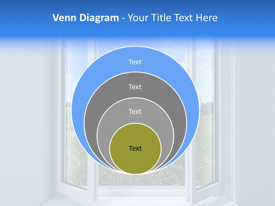 Open Window Interior PowerPoint Template