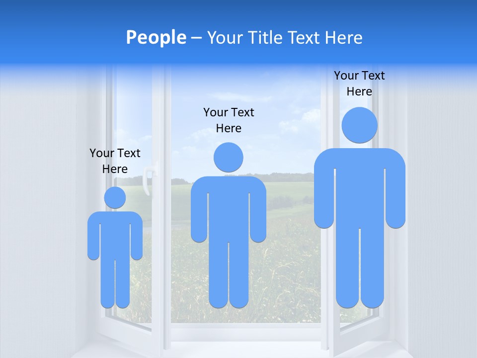 Open Window Interior PowerPoint Template