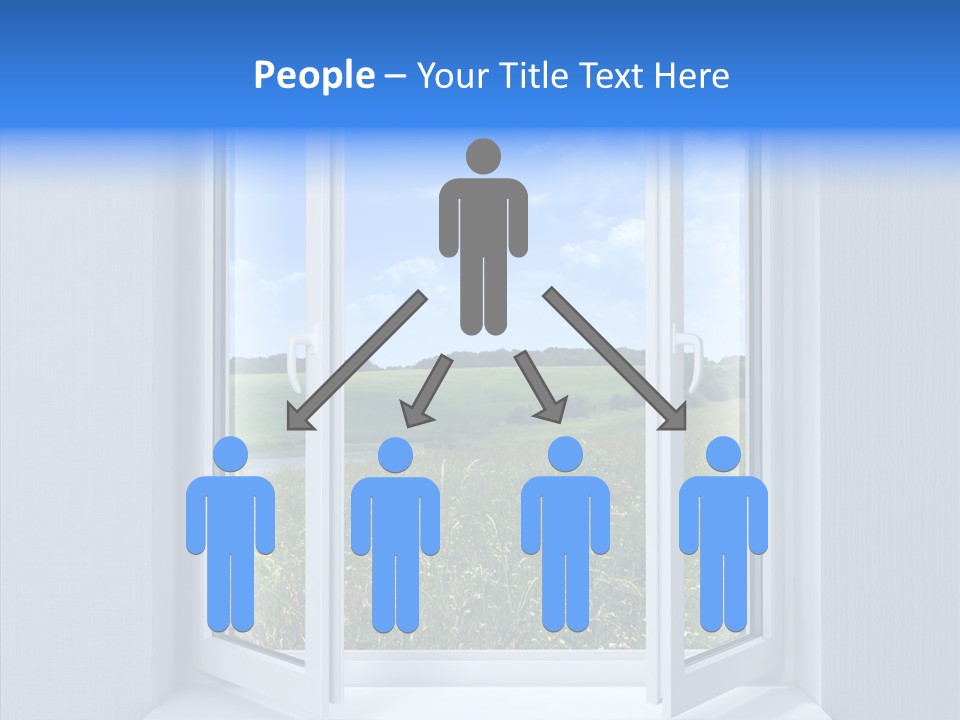 Open Window Interior PowerPoint Template