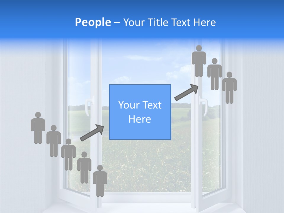Open Window Interior PowerPoint Template