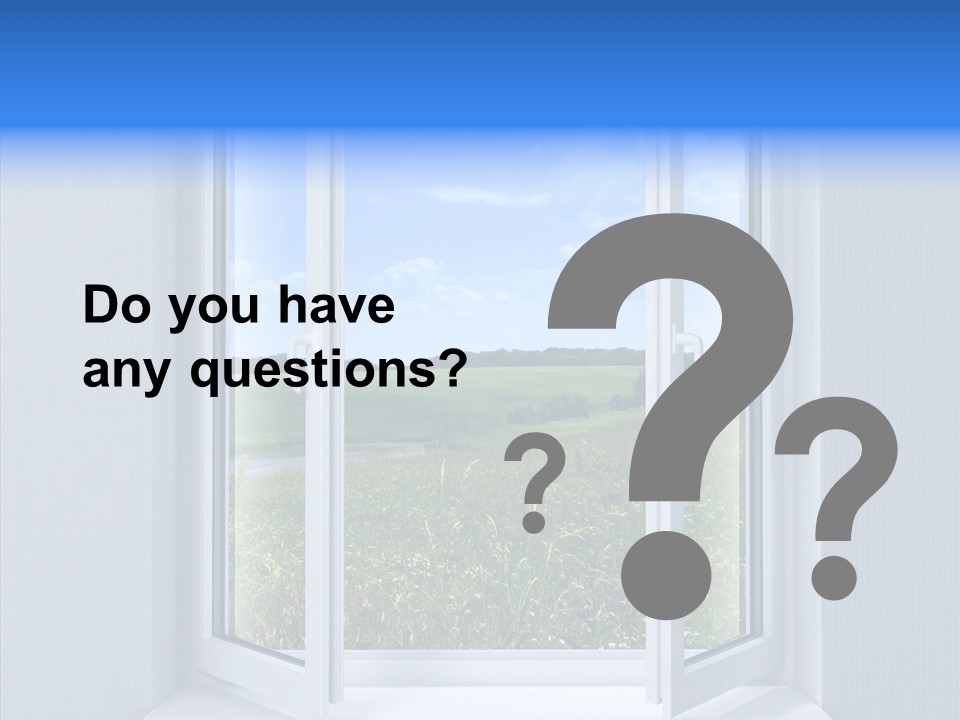 Open Window Interior PowerPoint Template