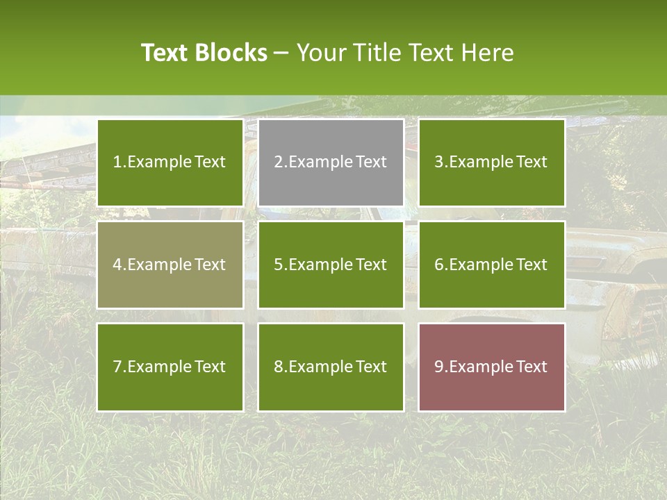 Vines Grave Transportation PowerPoint Template