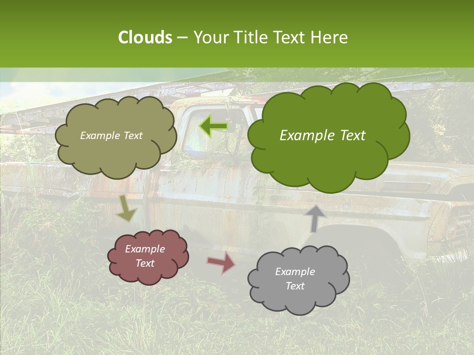 Vines Grave Transportation PowerPoint Template