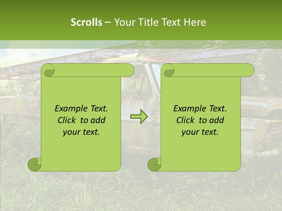 Vines Grave Transportation PowerPoint Template