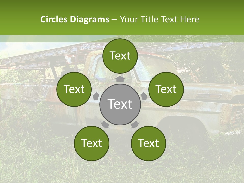 Vines Grave Transportation PowerPoint Template