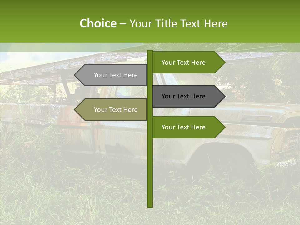 Vines Grave Transportation PowerPoint Template