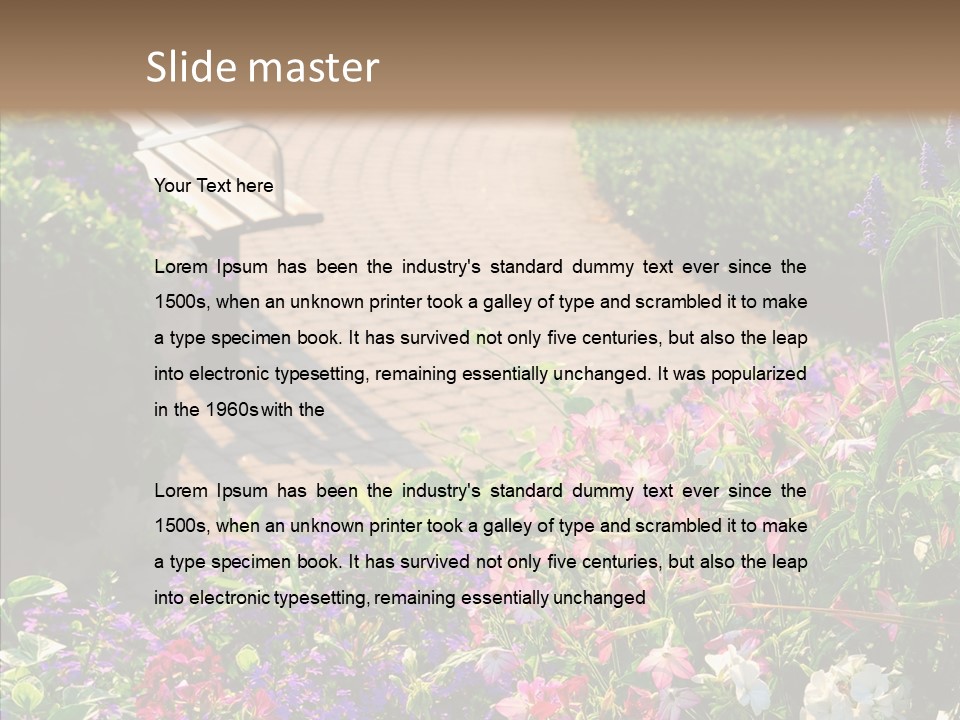 Landscape Nature Landscaping PowerPoint Template