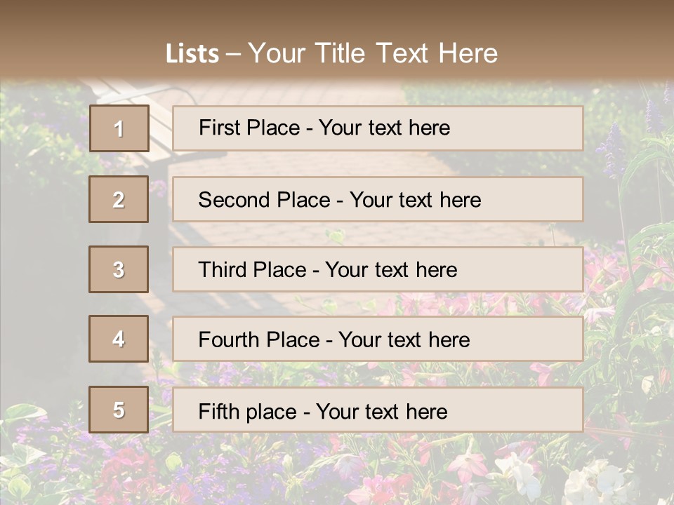 Landscape Nature Landscaping PowerPoint Template