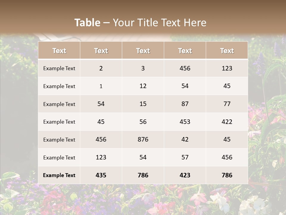 Landscape Nature Landscaping PowerPoint Template