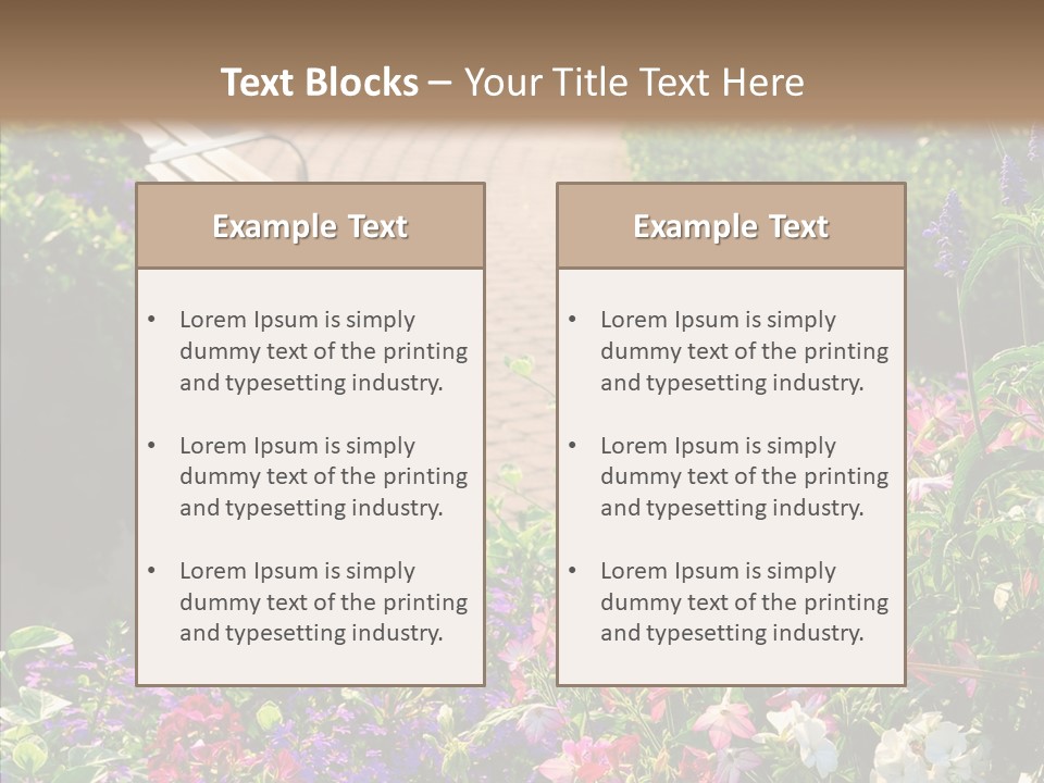 Landscape Nature Landscaping PowerPoint Template