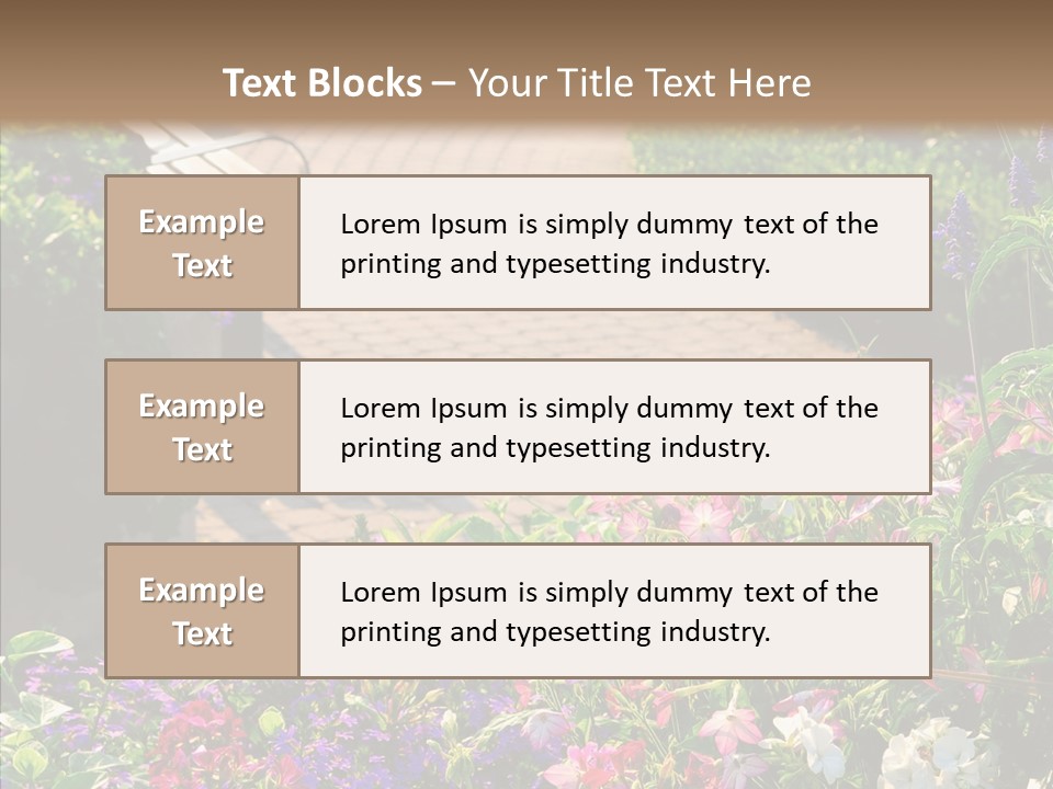 Landscape Nature Landscaping PowerPoint Template