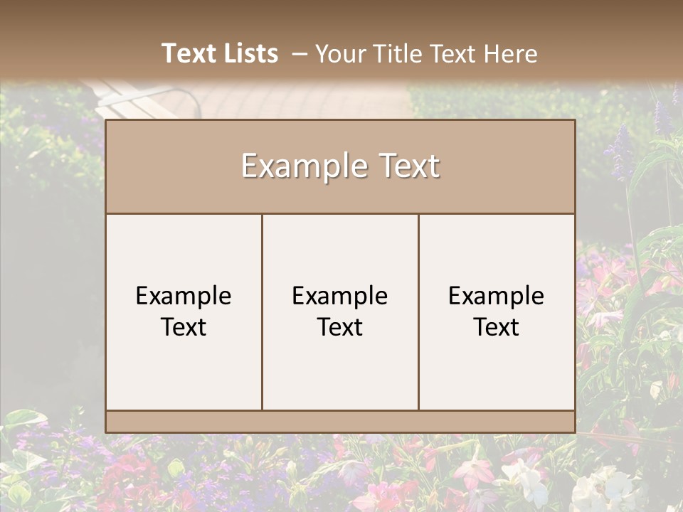 Landscape Nature Landscaping PowerPoint Template