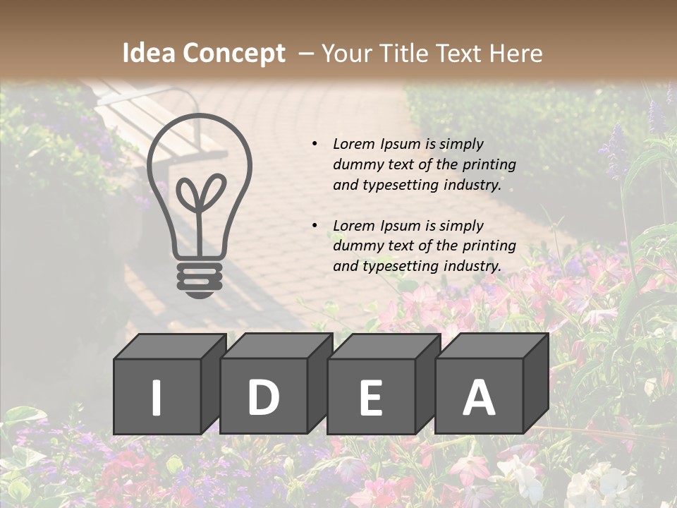 Landscape Nature Landscaping PowerPoint Template