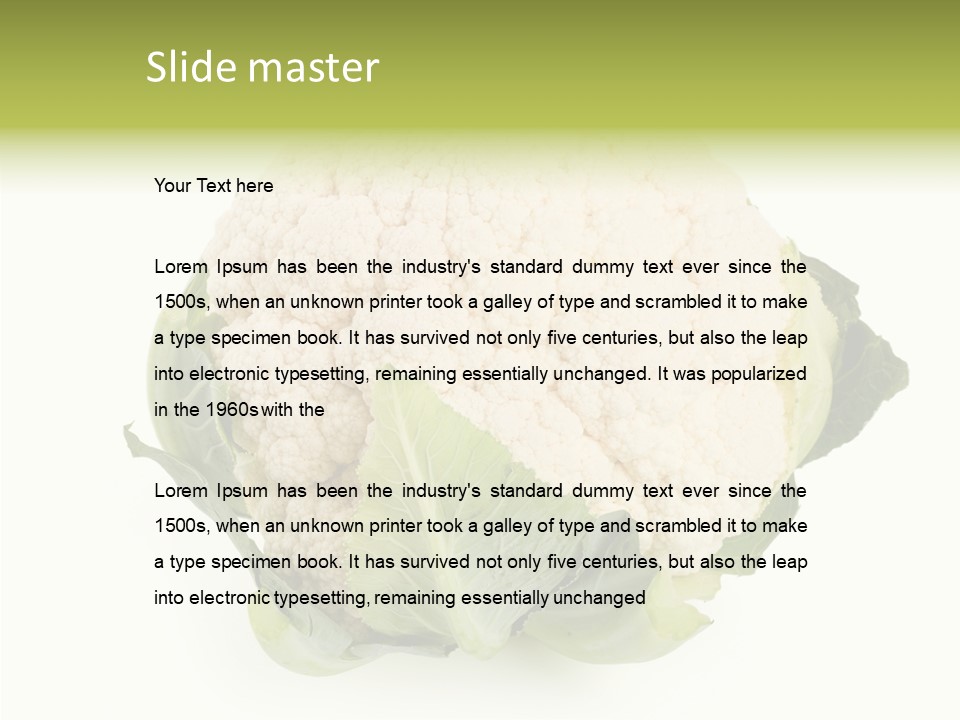 Healthful Fresh Food PowerPoint Template