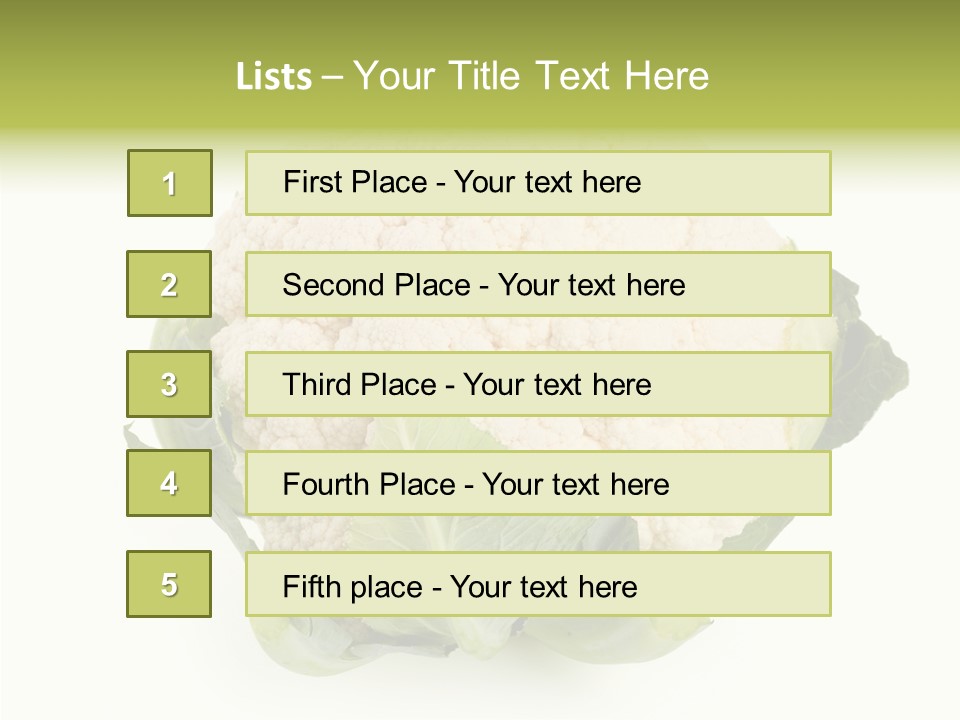 Healthful Fresh Food PowerPoint Template