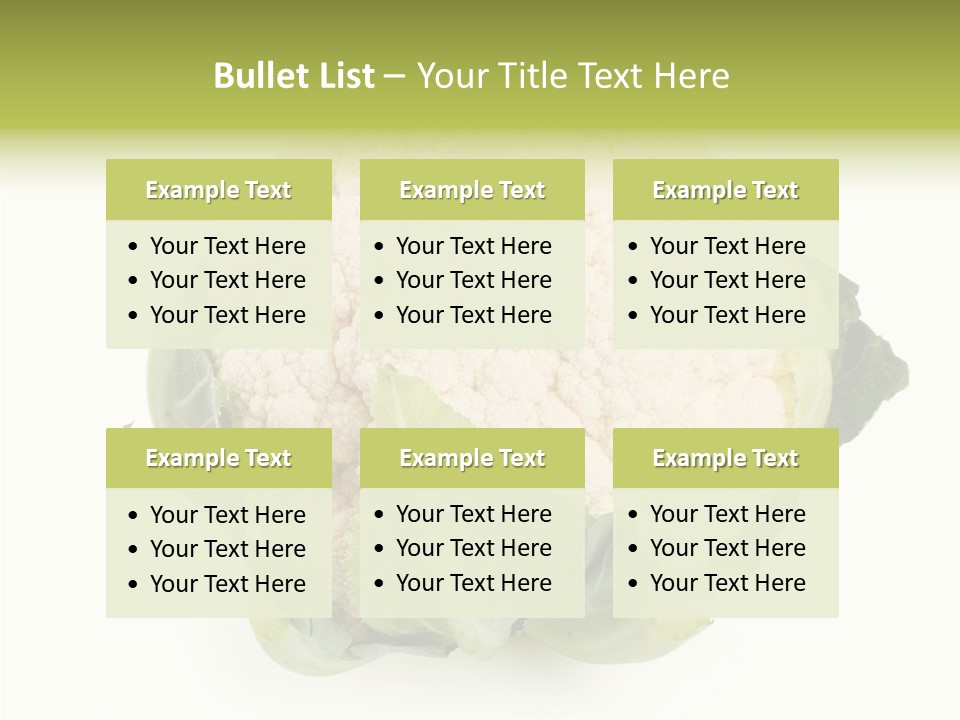 Healthful Fresh Food PowerPoint Template