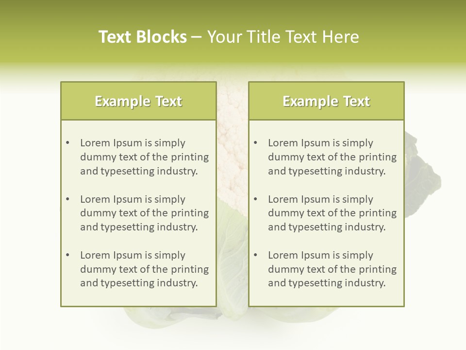 Healthful Fresh Food PowerPoint Template