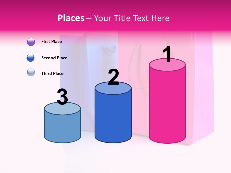 Bag Shop Blue PowerPoint Template