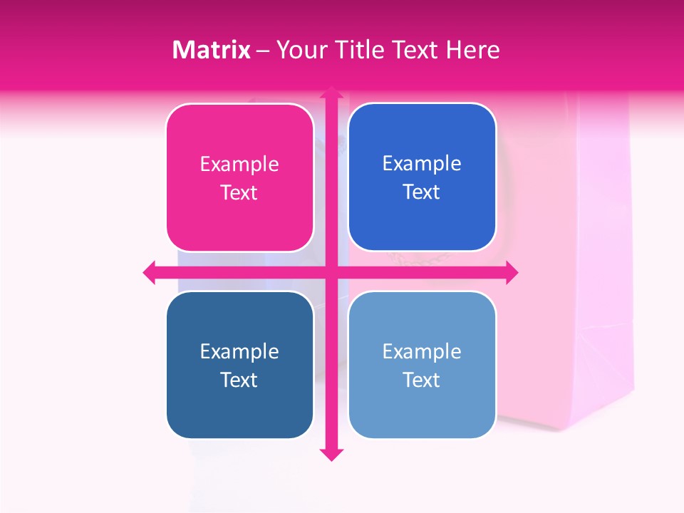 Bag Shop Blue PowerPoint Template