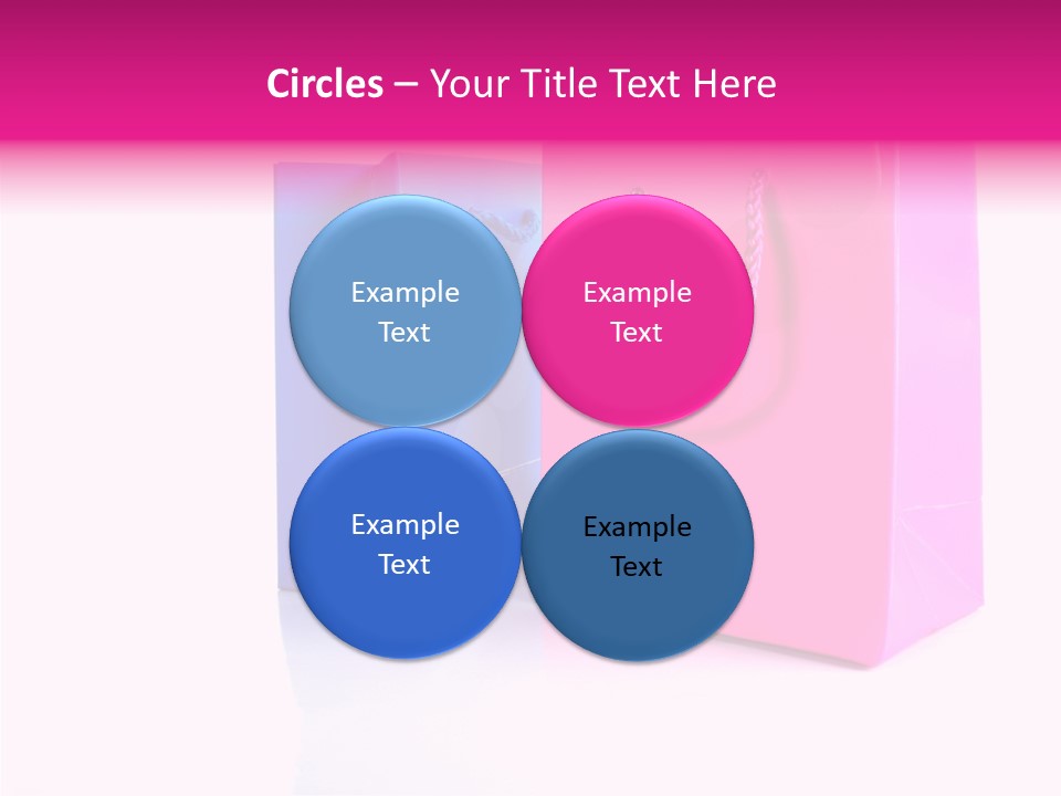 Bag Shop Blue PowerPoint Template