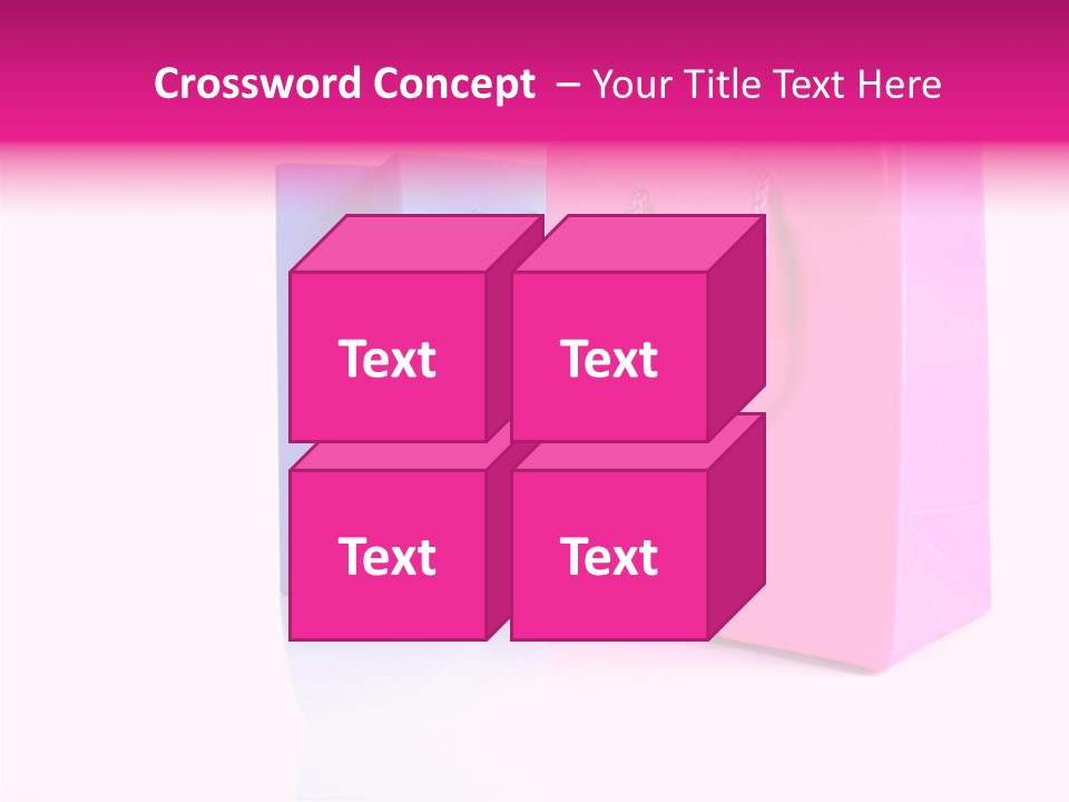 Bag Shop Blue PowerPoint Template