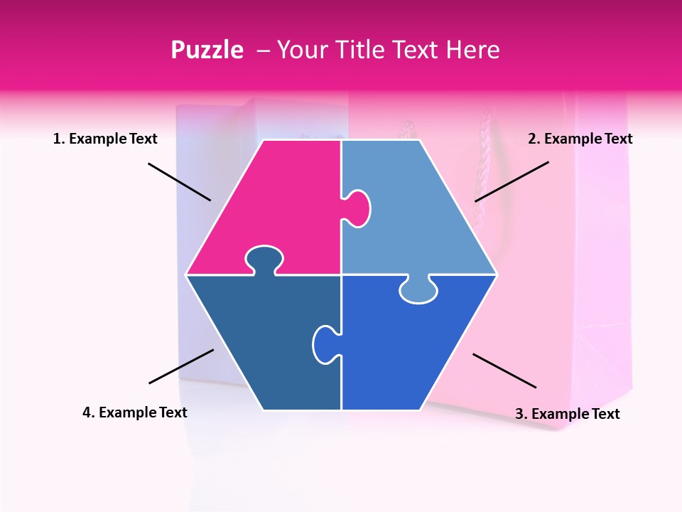 Bag Shop Blue PowerPoint Template