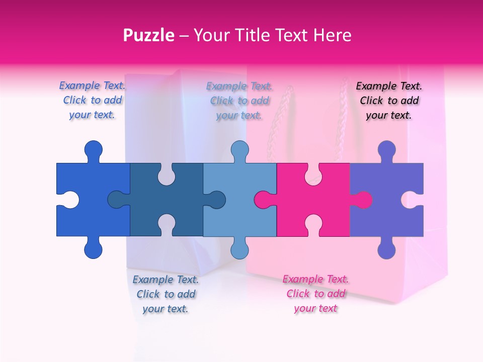 Bag Shop Blue PowerPoint Template