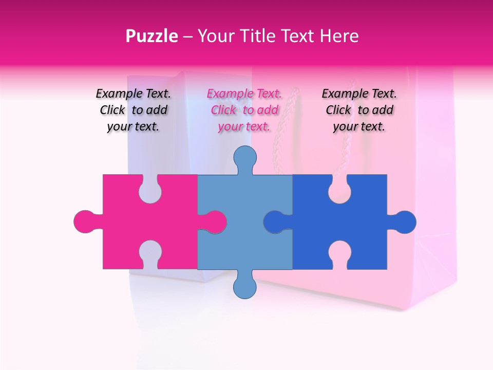 Bag Shop Blue PowerPoint Template