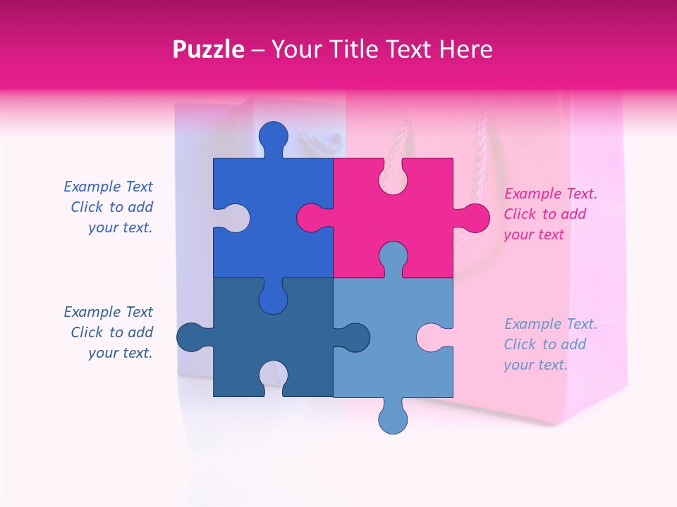 Bag Shop Blue PowerPoint Template