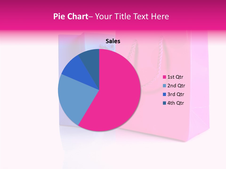 Bag Shop Blue PowerPoint Template