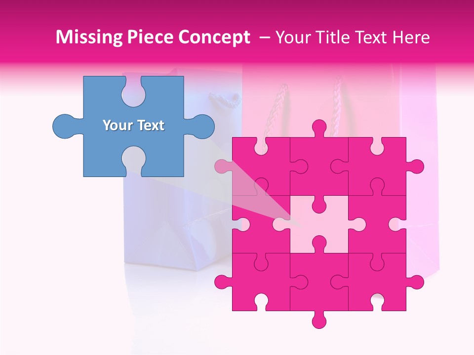 Bag Shop Blue PowerPoint Template