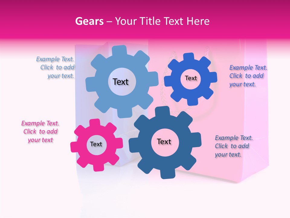 Bag Shop Blue PowerPoint Template