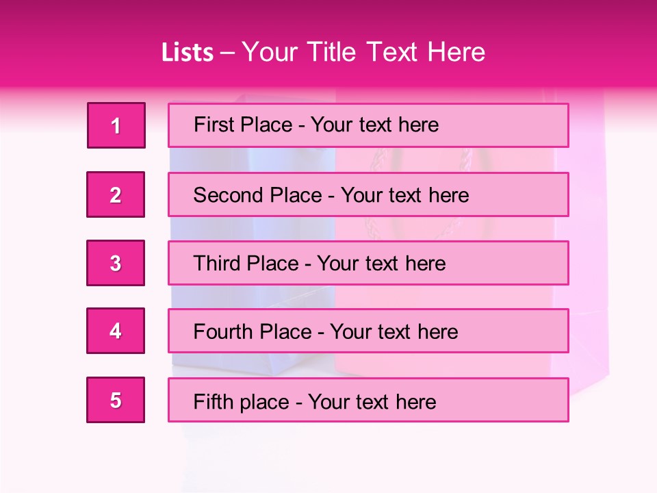 Bag Shop Blue PowerPoint Template