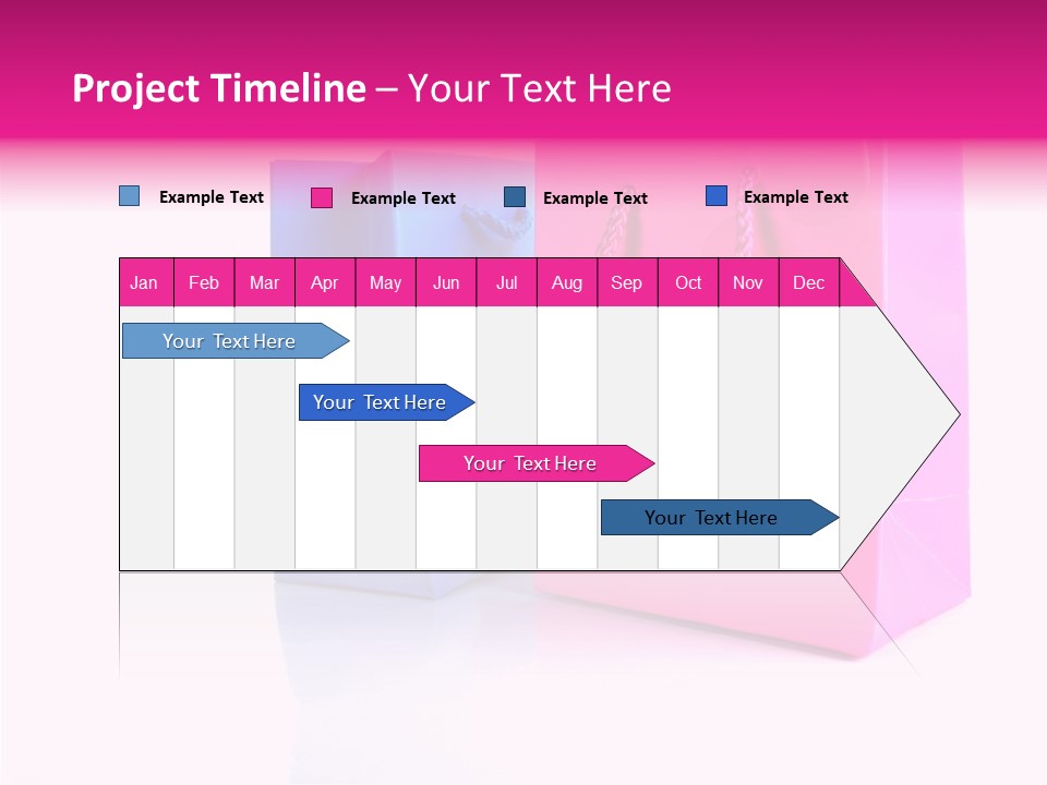 Bag Shop Blue PowerPoint Template